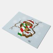 Paillasson Chouette de Noël (Incliné)
