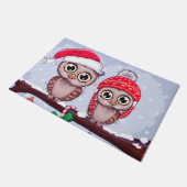 Paillasson Chouette douce à Noël (Incliné)