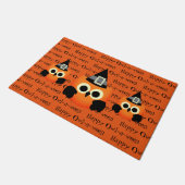 Paillasson Chouette-mât de la porte d'Halloween (Incliné)