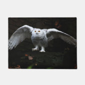 Paillasson Chouette neige avec ailes ouvertes dmcnm (Devant)