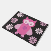 Paillasson chouette rose mignonne (Incliné)