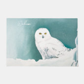 Paillasson Chouette Turquoise de neige de l'Arctique (Devant)
