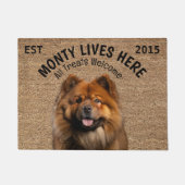 Paillasson Chow Chow Animal Personnalisé (Devant)