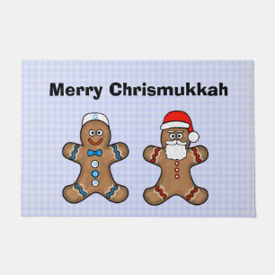 Paillasson Chrismukkah Gingerbread Hommes Porte Mat