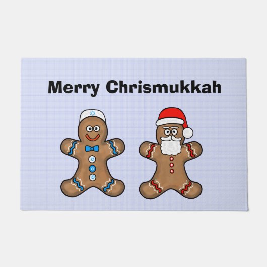 Paillasson Chrismukkah Gingerbread Hommes Porte Mat (Devant)