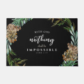 Paillasson Christian Rien ne sera impossible Pin Noir (Devant)