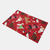 Paillasson Christmas Goldendoodle Labradoodle (Incliné)