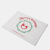 Paillasson Christmas Holly Berries Wreath (Incliné)