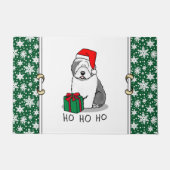 Paillasson Christmas Père Noël Old English Sheepdog (Grey 1)  (Devant)