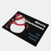 Paillasson Christmas Snowman - Personnalisé (Incliné)