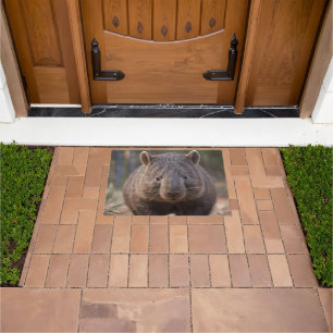 Paillasson "Chubby Charm : L'adorable Wombat Australien"