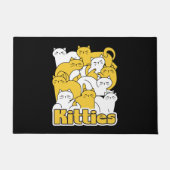 Paillasson Chubby Kitties Design - Cat Art adorable (Devant)