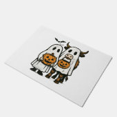 Paillasson Chute Cute Vache Highland Ghost Halloween (Incliné)