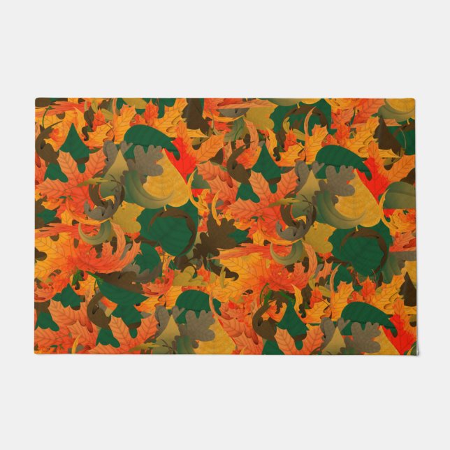 Paillasson Chute du Motif Feuille pour l'automne (Devant)