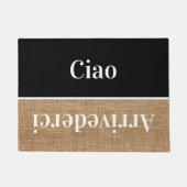 Paillasson Ciao - salutations en italien no4 Doormat (Devant)