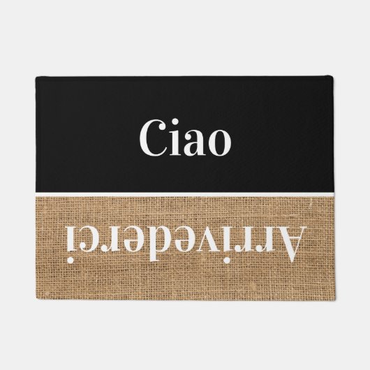 Paillasson Ciao - salutations en italien no4 Doormat (Devant)