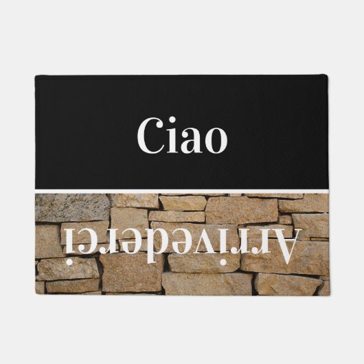 Paillasson Ciao - salutations en italien no5 Doormat (Devant)