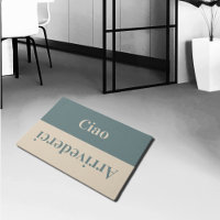 Ciao - salutations en italien - turquoise & beige