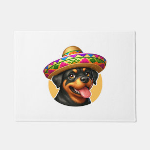 Paillasson Cinco de Mayo Dog Rottweiler Mexique