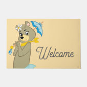 Paillasson Cindy Bear tenant le parasol (Devant)