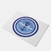 Paillasson cinquantième Capitaine Nautical Rope Anchor Helm (Incliné)