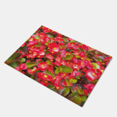 Paillasson Cire rouge Begonias Floral (Incliné)