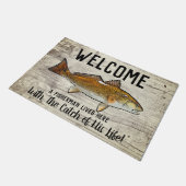 Paillasson Citation de pêche pour sébaste amusant (Incliné)