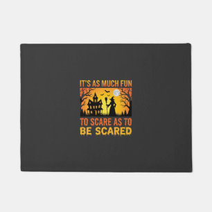 Paillasson Citation de sorcière de maison hantée Halloween