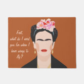 Paillasson Citation Motivation Frida Kahlo Illustration Bienv (Devant)
