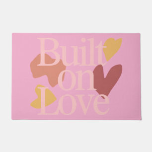 Paillasson Citation romantique de la Saint-Valentin construit