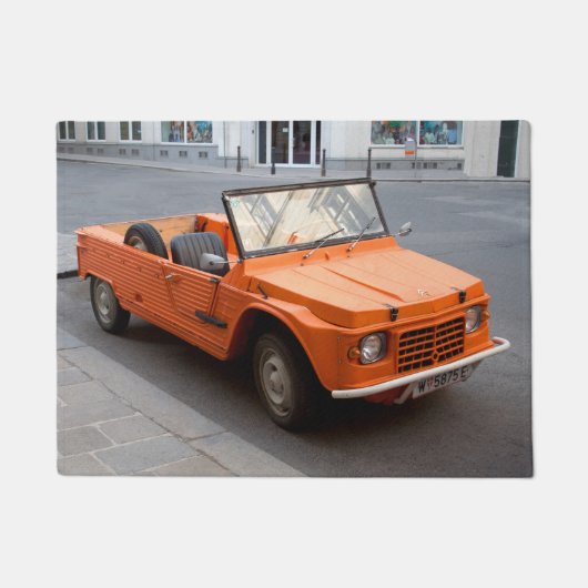 Paillasson Citroen orange Mehari (Devant)