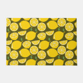Paillasson Citron Jaune Moderne Amusant mignon (Devant)