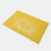 Paillasson Citron Jaune Simple Moderne Bonjour Soleil (Incliné)