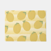 Citrons Jaunes Été Fruit Aquarelle Amusant Clair