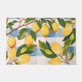 Paillasson Citrons peints sur un paysage de table  (Devant)