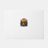 Paillasson Citrouille Basset Hound costume sur Basset Hound H (Devant)