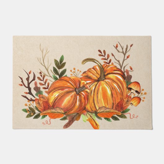Paillasson Citrouille d'automne (Devant)