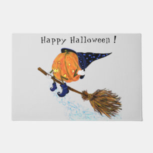 Paillasson Citrouille de la sorcière de Halloween Volant Broo