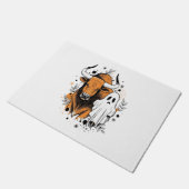 Paillasson Citrouille de vache Halloween Highland (Incliné)