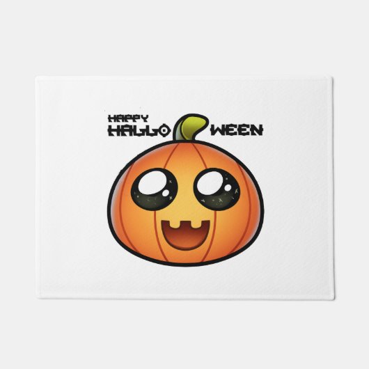Paillasson citrouille d'halloween (Devant)