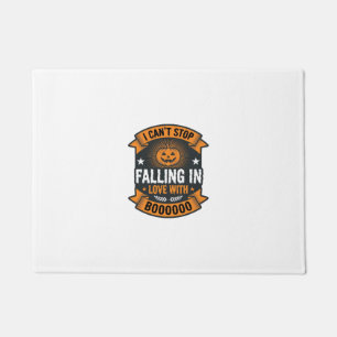 Paillasson Citrouille d'Halloween tombant amoureuse Vintage T