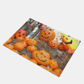 Paillasson Citrouille halloween Jack-o'-lantern orange citrou (Incliné)
