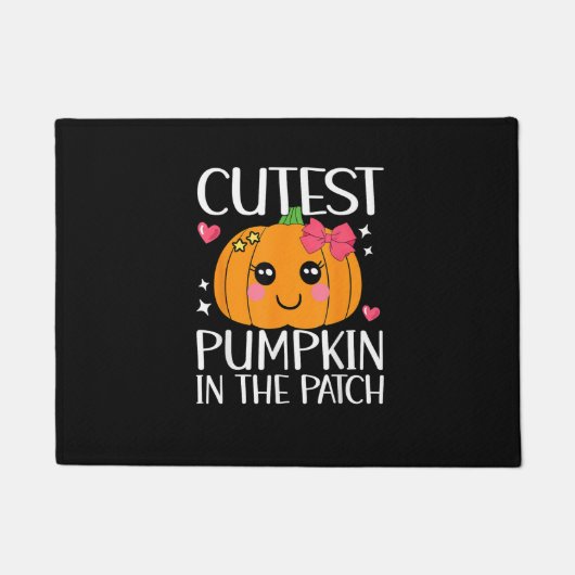 Paillasson Citrouille le plus froid dans le Patch Halloween T (Devant)