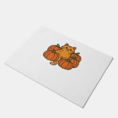 Paillasson Citrouille orange Kitty Chat Magique T-Shirt surdi (Incliné)