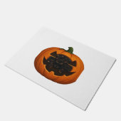 Paillasson Citrouille plein de chatons - Chat noir mignon Hal (Incliné)