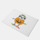 Paillasson Citrouille Sloth Halloween Costume cadeau (Incliné)