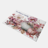 Paillasson Citrouilles d'automne et fleurs Motif d'automne (Incliné)