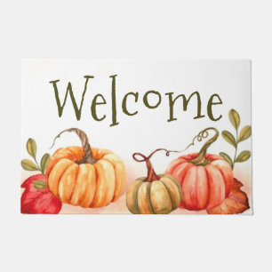 Paillasson Citrouilles d'automne personnalisables Accueil Aut