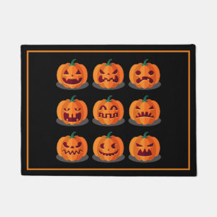 Paillasson Citrouilles de la porte d'Halloween
