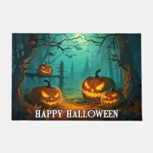 Paillasson Citrouilles éffrayants d'éclairage   Bonne Hallowe